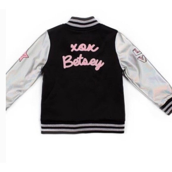 Betsey Johnson Rock & Roll Love Bomber Jacket - Size 5 K23 * - Picture 2 of 4